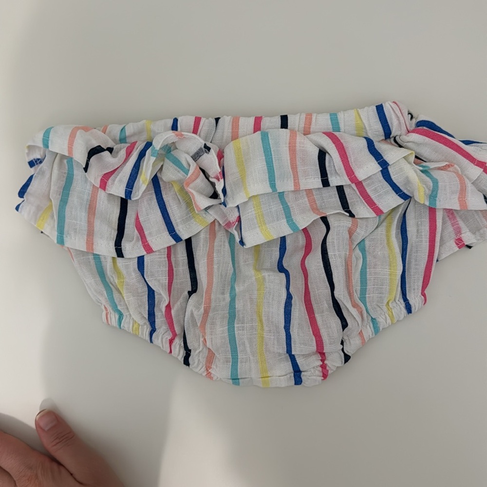 Jessica Simpson Baby Girl Ruffle Bloomers Striped 24M New - Picture 3 of 3